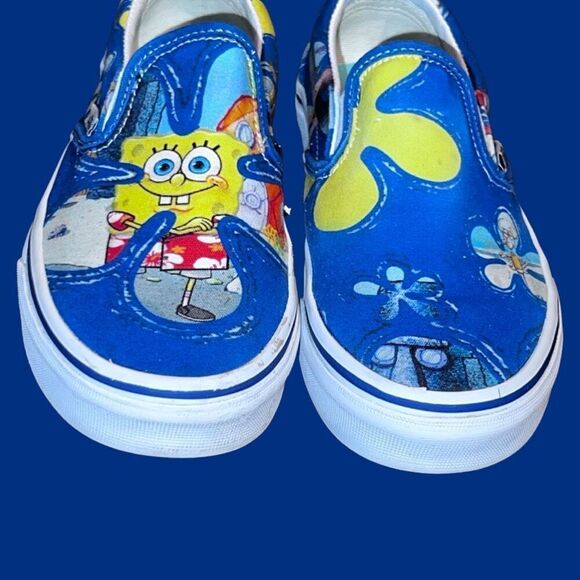 Vans Unisex Vans Classic Slip on Sponge Bob Square Pants Sneakers Size 6.5 - Picture 10 of 11